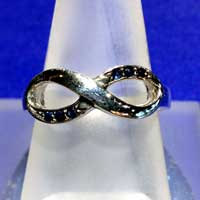 Infinity Ring with Sapphires